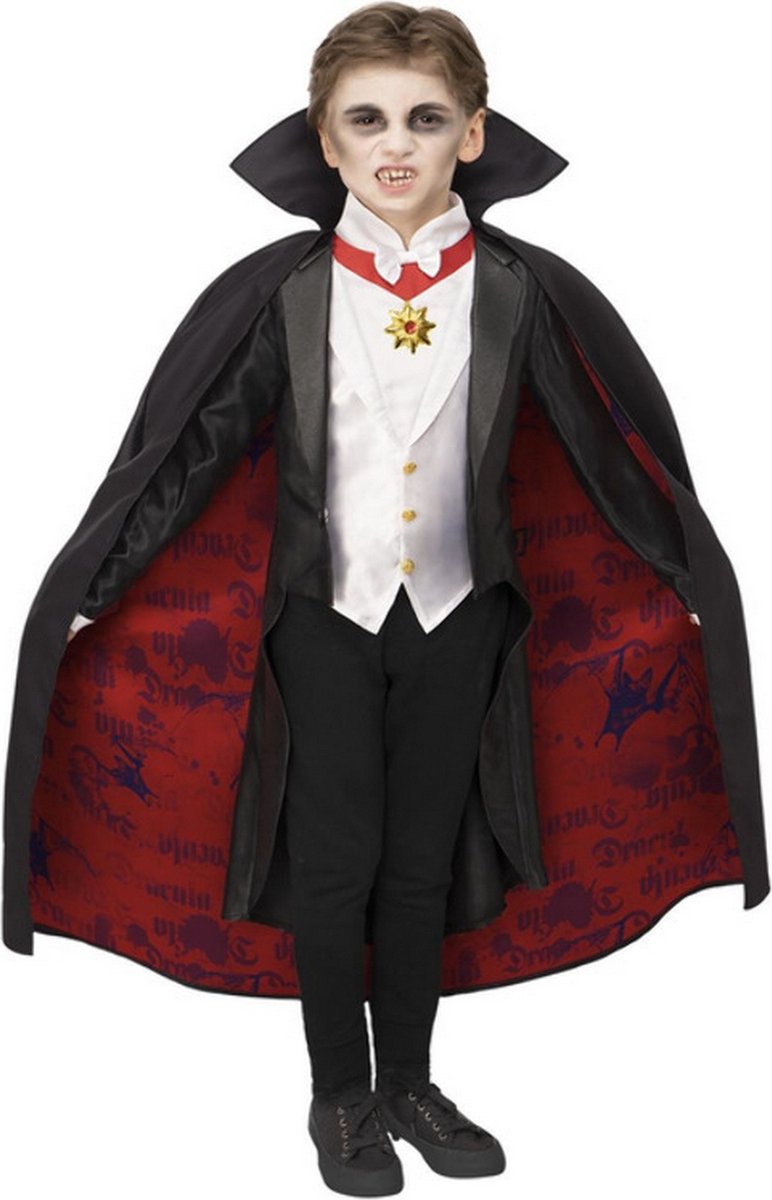 Vampier & Dracula Kostuum | Monster Drake Dracula Kind | Jongen | Large | Halloween | Verkleedkleding